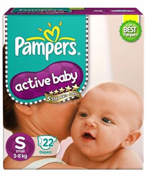 Buy Pampers Active Baby S 22s online at best priceDiapers